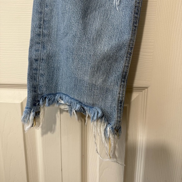 Free People We The Free Maggie Straight Leg Distressed Jeans Womens Size 25 - Picture 5 of 9